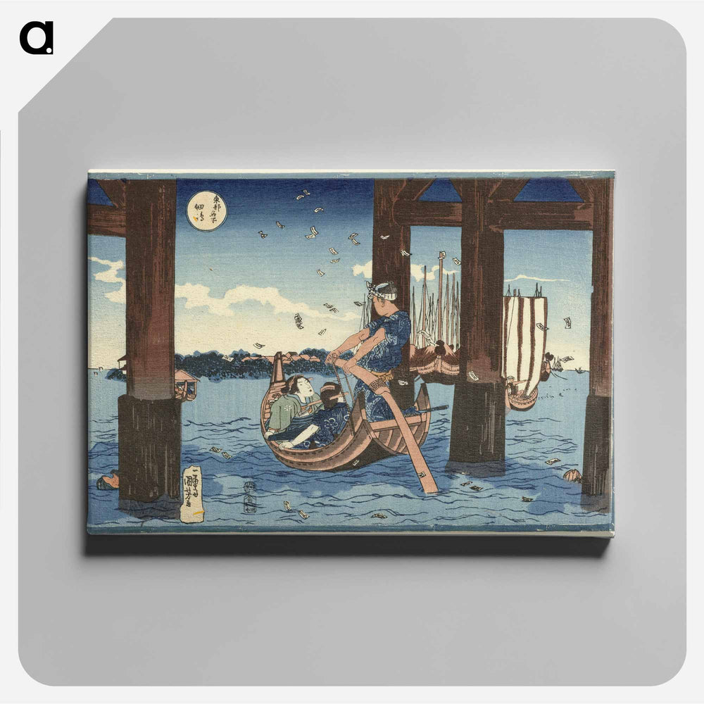 Tsukuda Island - 歌川 国芳 Canvas.