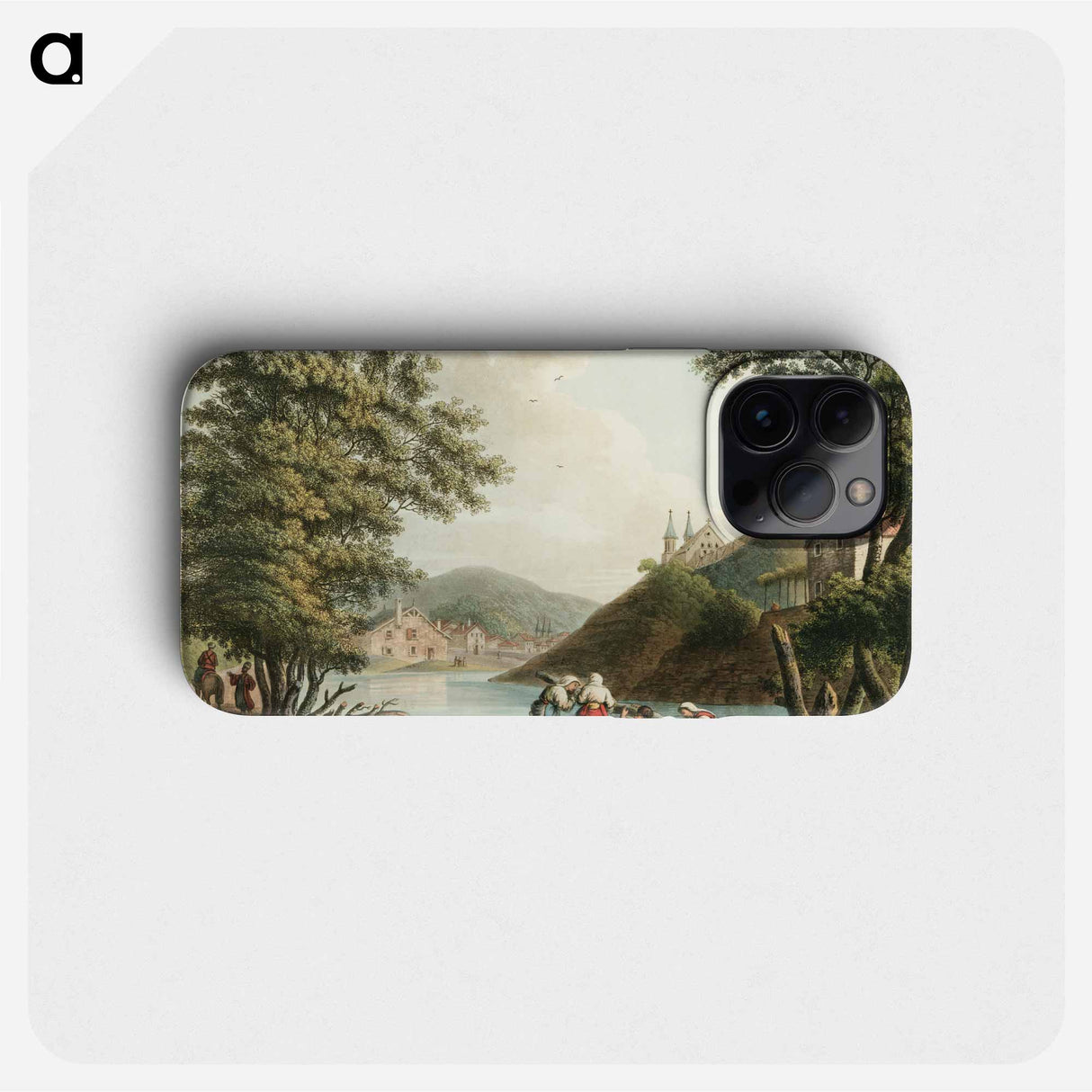 Pitesti from Views in the Ottoman Dominions, in Europe, in Asia, and some of the Mediterranean islands - オスマン帝国領内の景色 Phone Case.