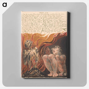 アートパネル-The First Book of Urizen, Plate 10 - ウィリアム ブレイク Canvas.