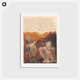 アートポストカード-The First Book of Urizen, Plate 10 - ウィリアム ブレイク Postcard.
