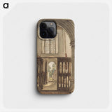 Interior of the Belfry, Bushey Church - ウィリアム ヘンリー ハント Phone Case.