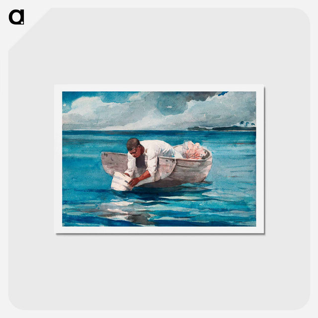 アートポストカード-The Water Fan - ウィンスロー ホーマー Postcard.