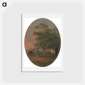 アートポストカード-Mares and Foals
 - イェール大学アートギャラリー Postcard.