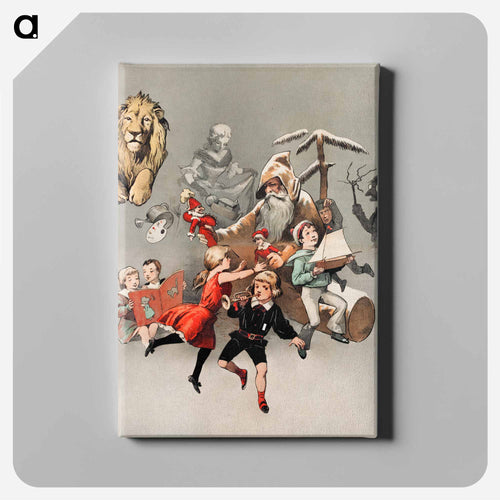 Etrennes Poster - アドルフ レオン ウィレット Canvas.