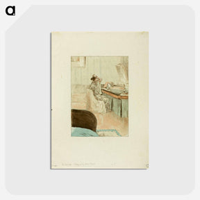 アートポストカード-La Toilette - アレクサンドル ルノア Postcard.