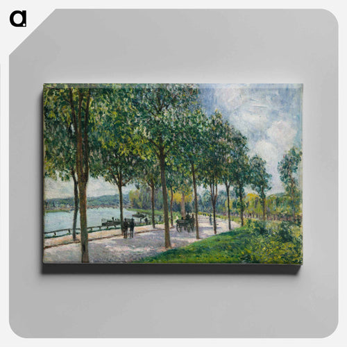 Allée of Chestnut Trees - アルフレッド シスレー Canvas.