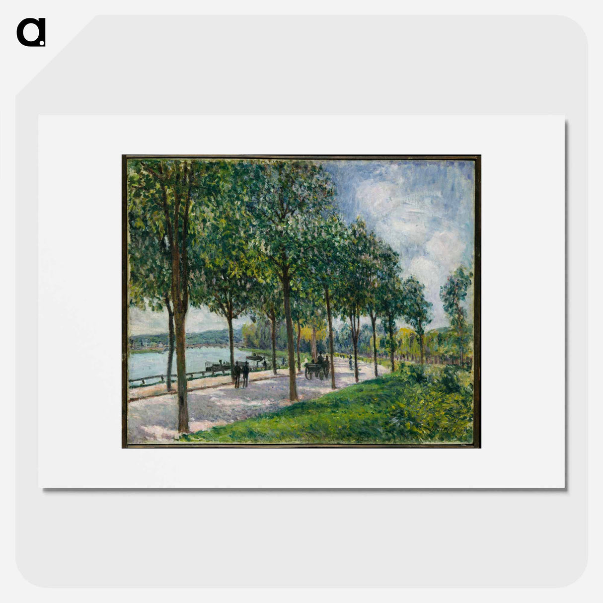 Allée of Chestnut Trees - アルフレッド シスレー Poster.