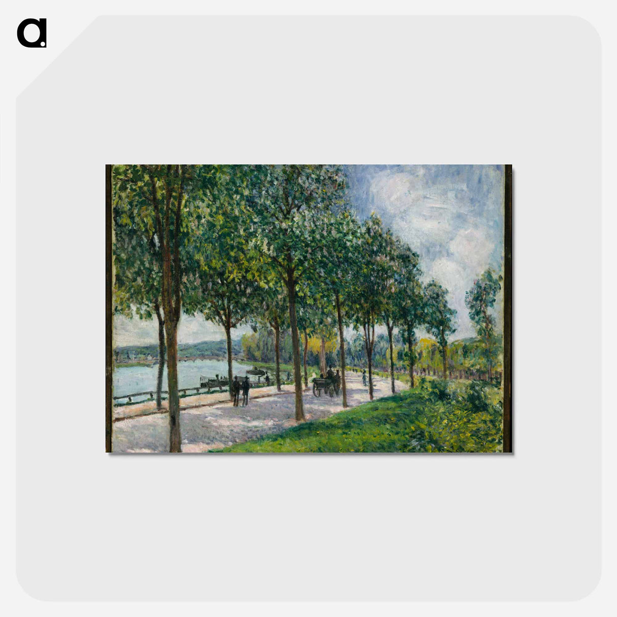 アートポストカード-Allée of Chestnut Trees - アルフレッド シスレー Postcard.