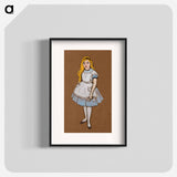 Alice Costume Design for Alice in Wonderland - Alice in Wonderland Poster.