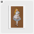 アートポストカード-Alice Costume Design for Alice in Wonderland - 不思議の国のアリス Postcard.