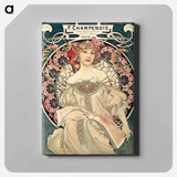 アートパネル-F. Champenois Imprimeur-Editeur - アルフォンス ミュシャ Canvas.