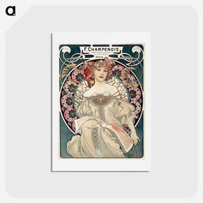 アートポストカード-F. Champenois Imprimeur-Editeur - アルフォンス ミュシャ Postcard.