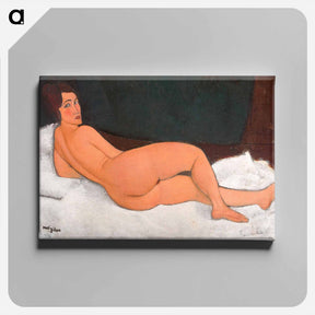 アートパネル-Nu couché (sur le côté gauche) - アメデオ モディリアーニ Canvas.