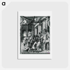 アートポストカード-Scenes from the Life of St.Christopher - アンドレア マンテーニャ Postcard.