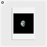 アートポストカード-View of Earth - アポロ月面着陸 Postcard.