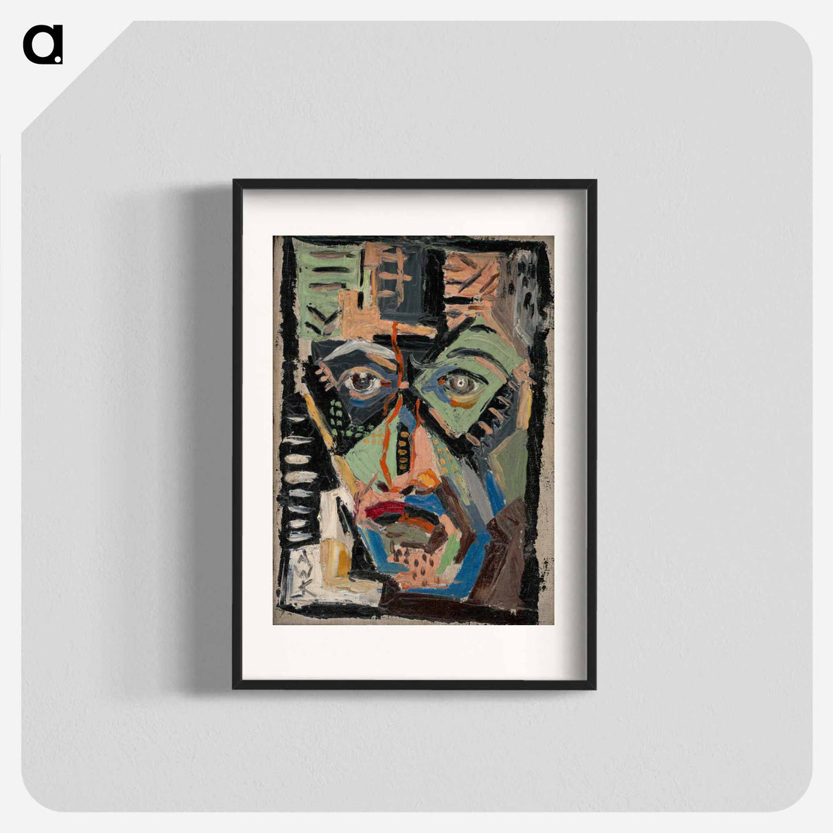 Man's face - アーノルド ピーター ワイズ クビンチャン Poster.