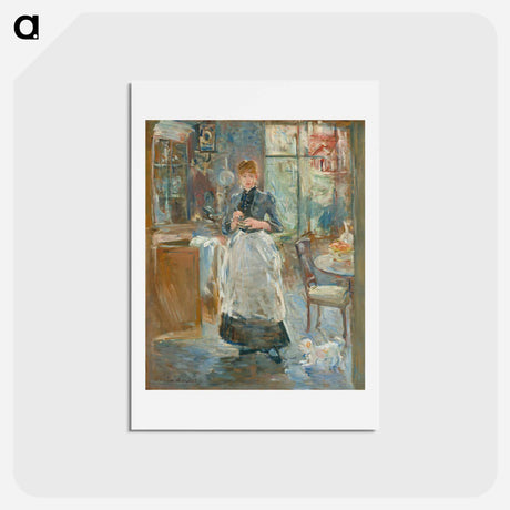 アートポストカード-In the Dining Room
 - ベルト モリゾ Postcard.