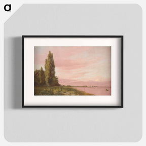 アートポスター-Part of the bay at Kalkbrænderiet seen from the Strandpromenade to the north.Quiet summer afternoon - クリステン ケプケ Poster.