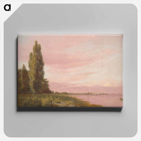 アートパネル-Part of the bay at Kalkbrænderiet seen from the Strandpromenade to the north.Quiet summer afternoon - クリステン ケプケ Canvas.