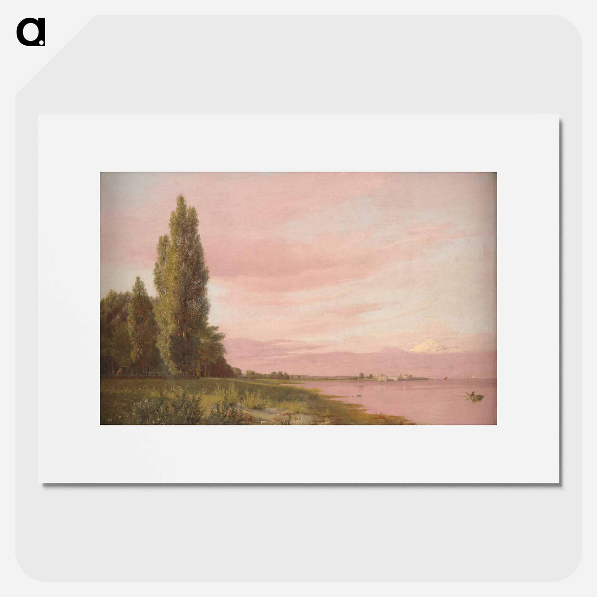 Part of the bay at Kalkbrænderiet seen from the Strandpromenade to the north.Quiet summer afternoon - クリステン ケプケ Poster.