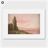 Part of the bay at Kalkbrænderiet seen from the Strandpromenade to the north.Quiet summer afternoon - クリステン ケプケ Poster.