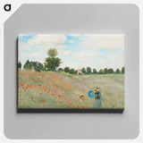 The Poppy Field near Argenteuil - Claude Monet Canvas.