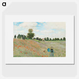 The Poppy Field near Argenteuil - クロード モネ Poster.