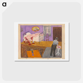 アートポストカード-Lovers at periphery
 - シプリアン マジェルニク Postcard.