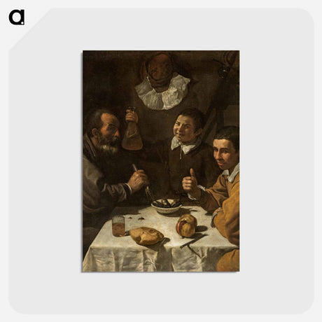 アートポストカード-Breakfast - ディエゴ ベラスケス Postcard.