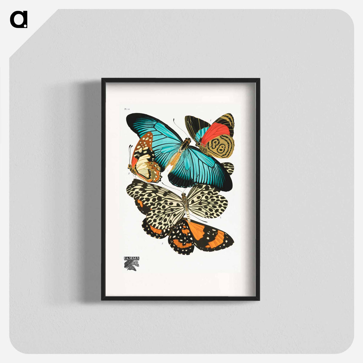 E.A. Séguy's vintage butterflies - E.A.セギー Poster.