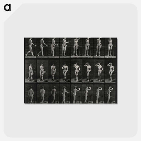 アートポストカード-Woman with Goblet
 - エドワード マイブリッジ Postcard.