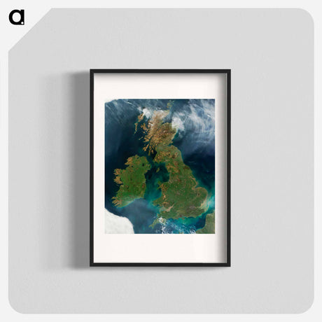 アートポスター-Great Britain and Ireland from Terra
 - 上空からの地球 Poster.