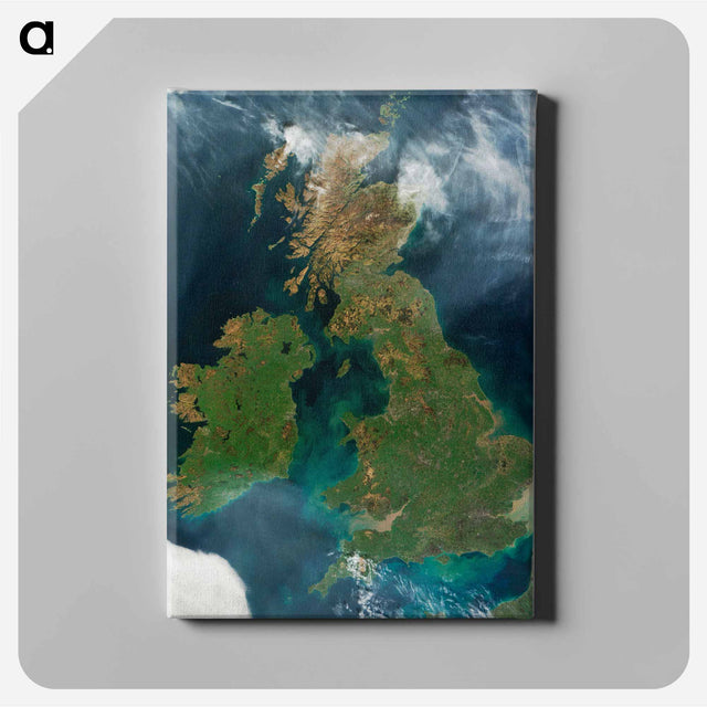 アートパネル-Great Britain and Ireland from Terra
 - 上空からの地球 Canvas.