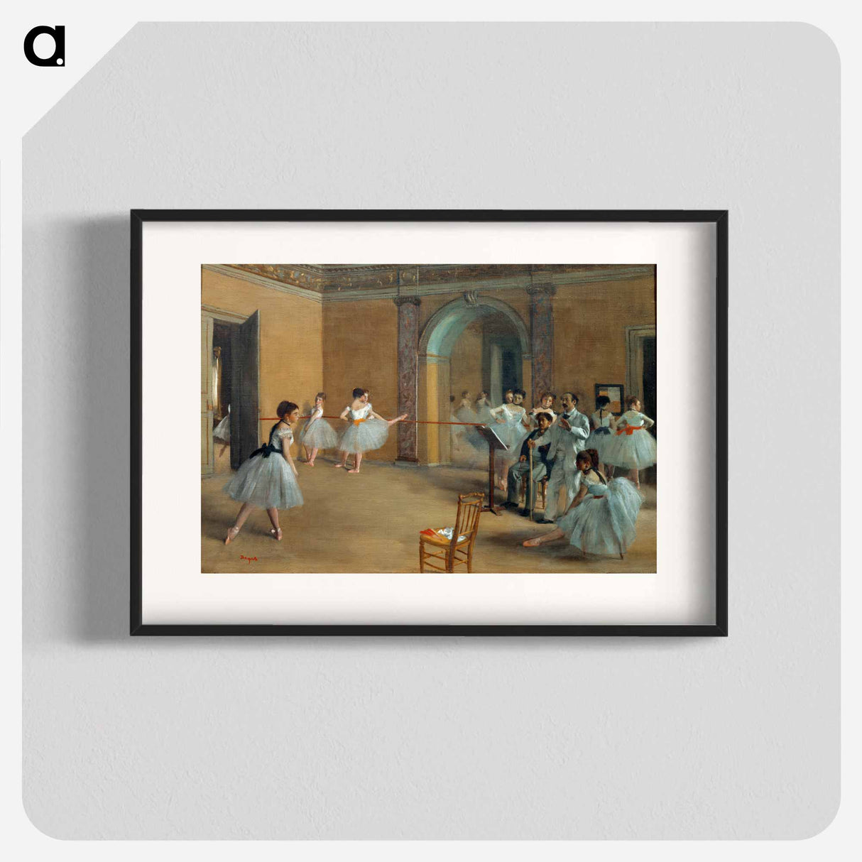 The Dance Foyer at the Opera on the rue Le Peletier - エドガー ドガ Poster.