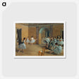 アートポストカード-The Dance Foyer at the Opera on the rue Le Peletier - エドガー ドガ Postcard.