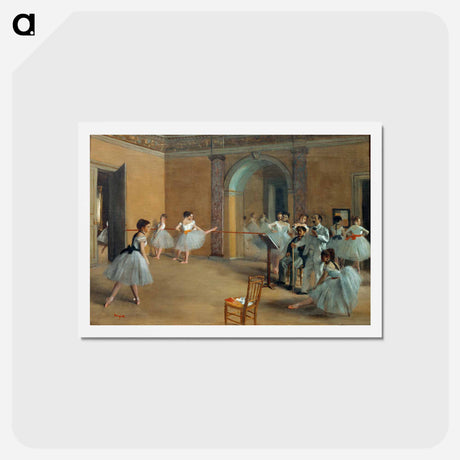 アートポストカード-The Dance Foyer at the Opera on the rue Le Peletier - エドガー ドガ Postcard.