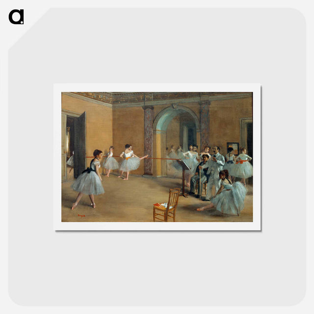 アートポストカード-The Dance Foyer at the Opera on the rue Le Peletier - エドガー ドガ Postcard.