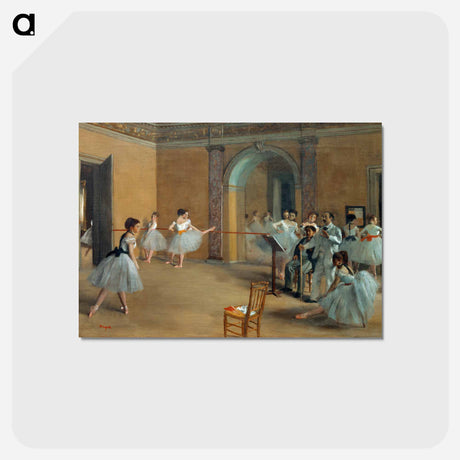 アートポストカード-The Dance Foyer at the Opera on the rue Le Peletier - エドガー ドガ Postcard.