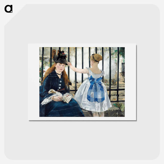 アートポストカード-The Railway - エドゥアール マネ Postcard.