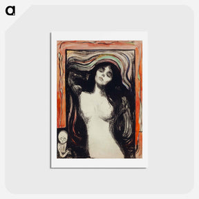 アートポストカード-Madonna - エドヴァルド ムンク Postcard.