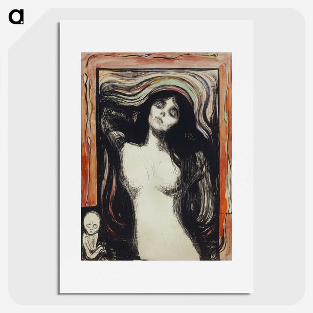 ムンクのアートポスター・パネル『マドンナ（Madonna）』作品画像