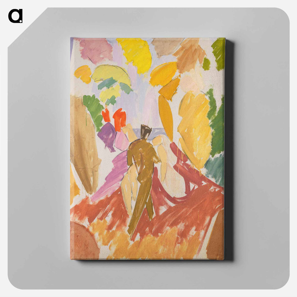Faun and nymph - エドヴァルド ウェイ Canvas.