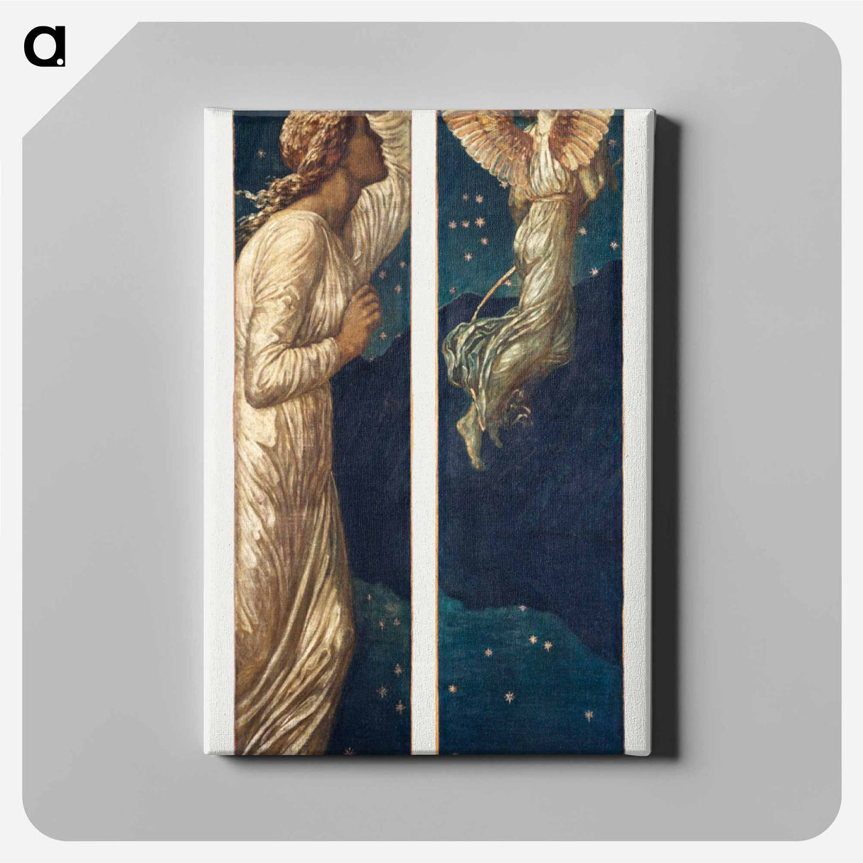 Cupid Flying away from Psyche - エドワード バーン ジョーンズ Canvas.
