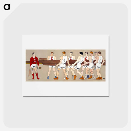 アートポストカード-College rowing club - エドワード ペンフィールド Postcard.