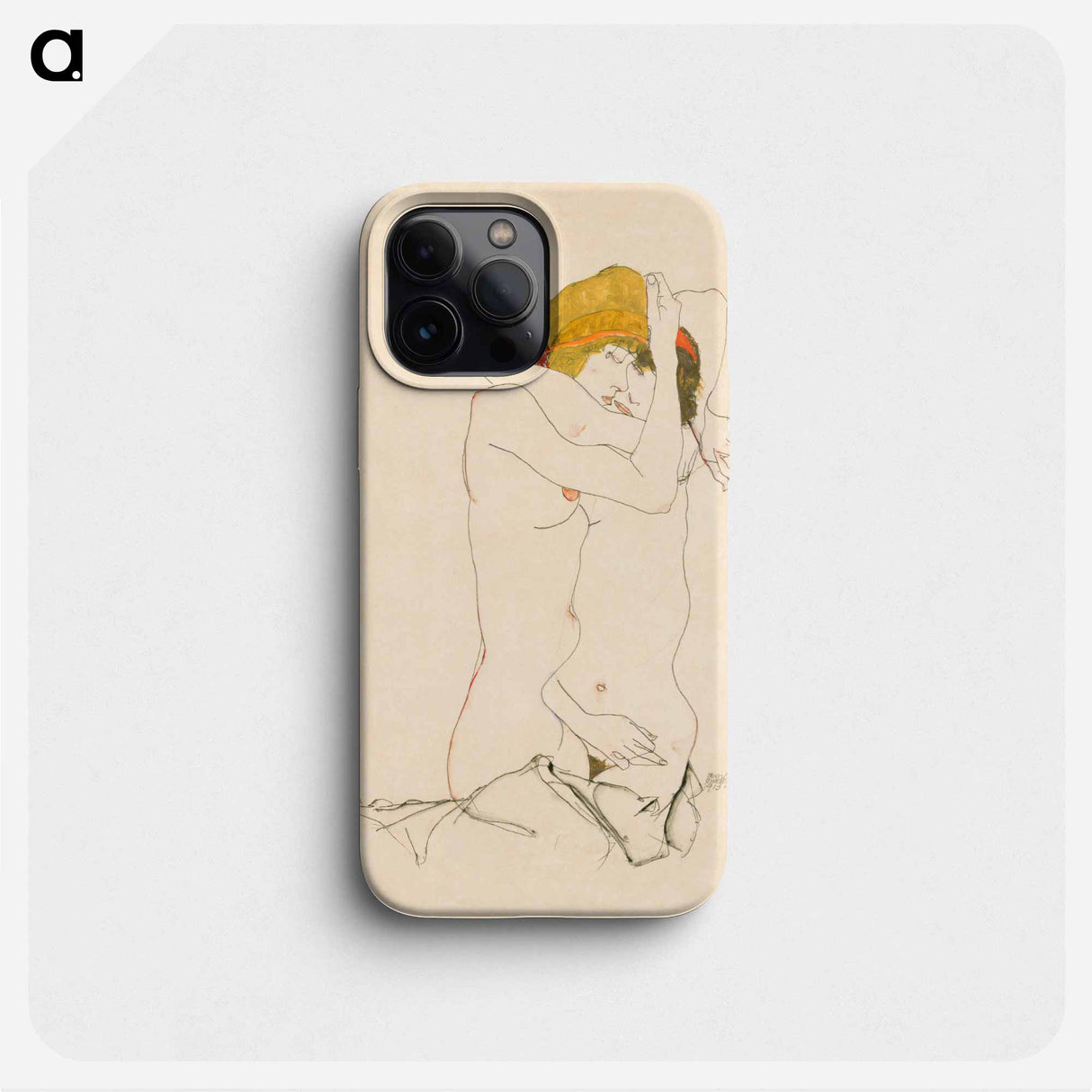 Two Women Embracing - エゴン シーレ Phone Case.