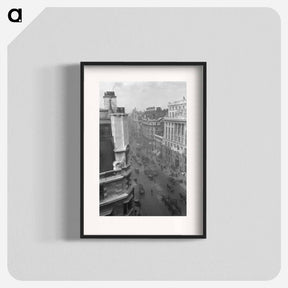 アートポスター-Kingsway from roof of Kingsway Wall, London - エリック リー ジョンソン Poster.
