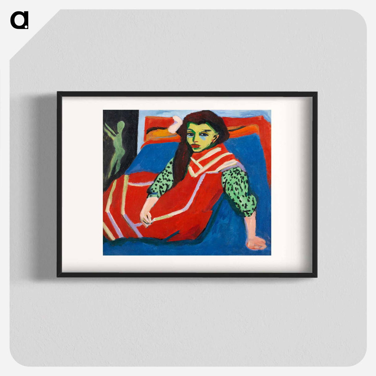 Seated Girl - Ernst Ludwig Kirchner Poster.