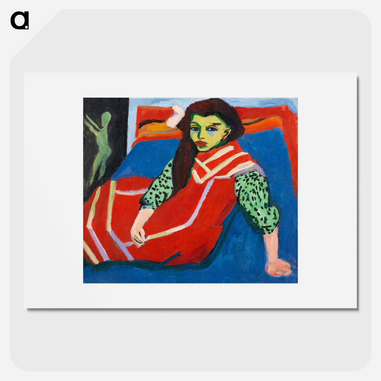 Seated Girl - Ernst Ludwig Kirchner Poster.