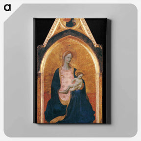 アートパネル-Madonna of Humility - フラ アンジェリコ Canvas.