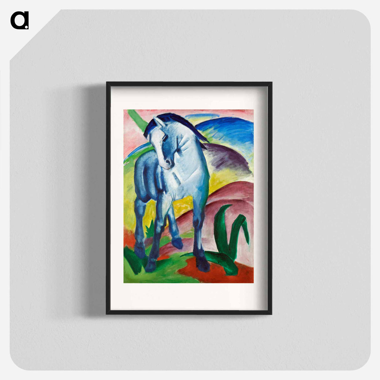 Blue Horse I - Franz Marc Poster.